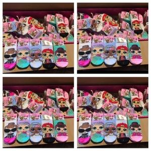 20 lol gripper girl socks shoe sz 7-3 sock sz 6-8